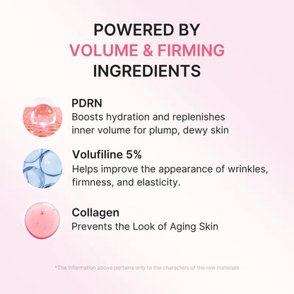 PDRN Collagen Gua Sha Neck Wrinkle Cream | Built-In Gua Sha Massager with Volufiline 5% + PDRN | Firming, Contour Care for the Look of Fine Lines, Jawline, Neck, Décolleté