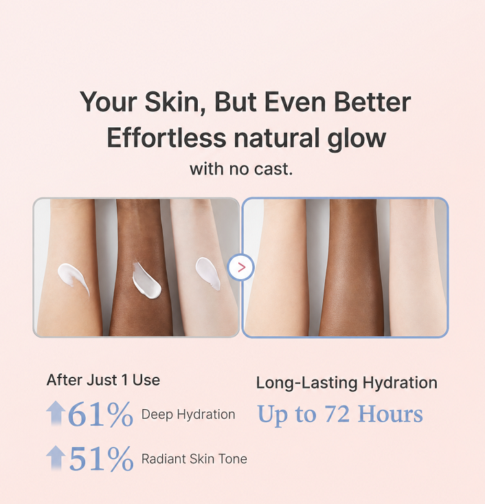 ✨ Tryurvplus™ No Cast Just Glow Collagen Sunscreen | SPF 50 Broad Spectrum Face Sunscreen | Lightweight, Non-Sticky, Hydrating Formula | No White Cast or Residue | tide, Cica for Soothing & Natural Glow