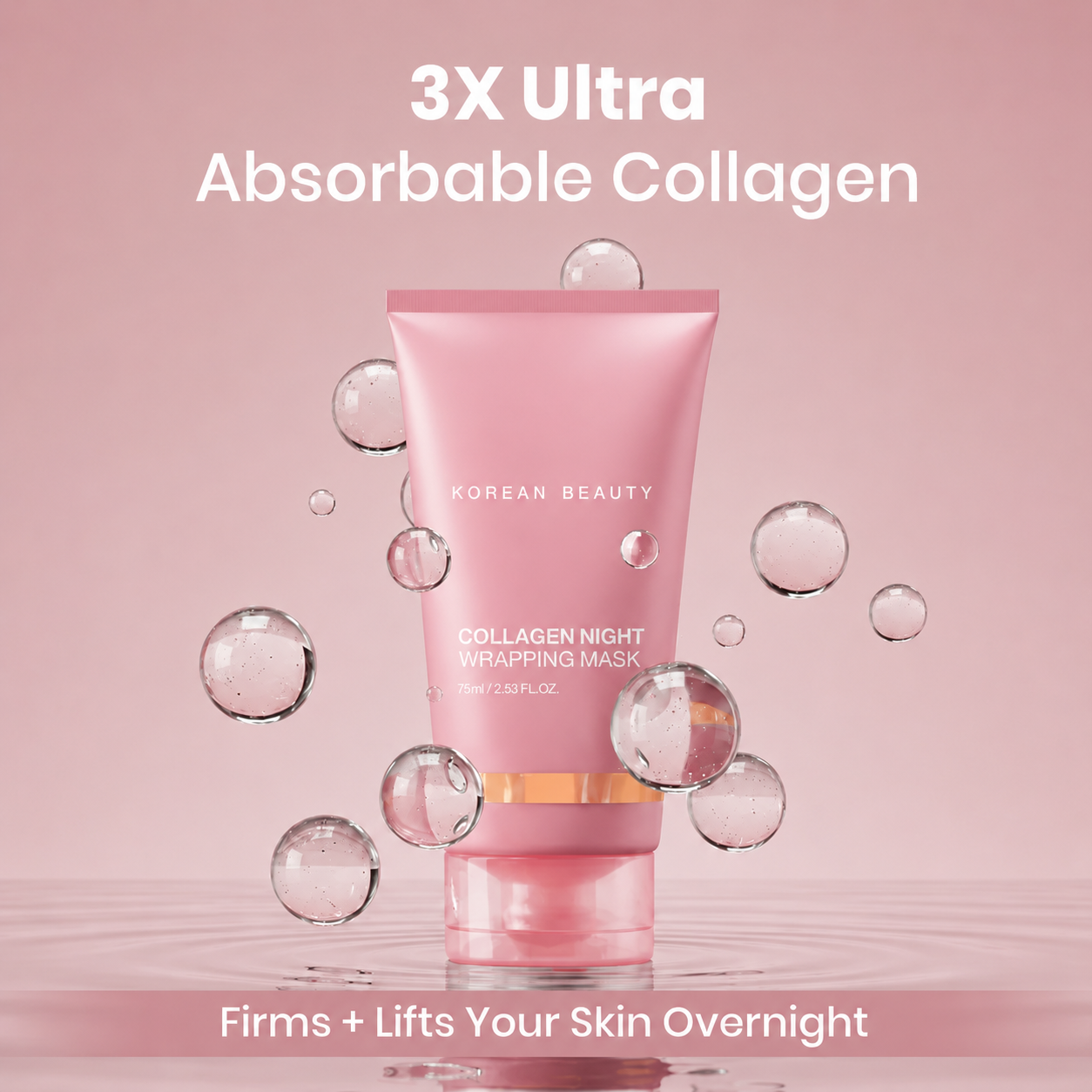 ✨ Collagen Night Wrapping Mask Experience visibly smoother, firmer skin within hours—thanks to our breakthrough formula with 3X more ultra-absorbable collagen.