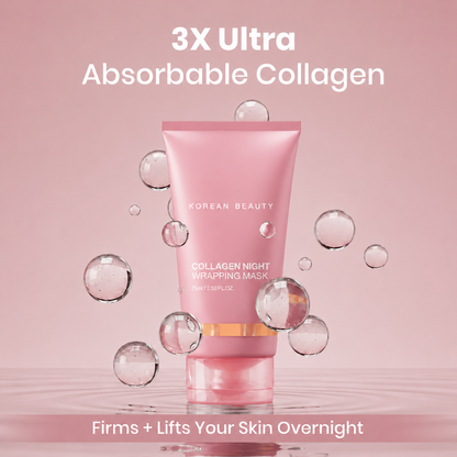 ✨ Collagen Night Wrapping Mask Experience visibly smoother, firmer skin within hours—thanks to our breakthrough formula with 3X more ultra-absorbable collagen.