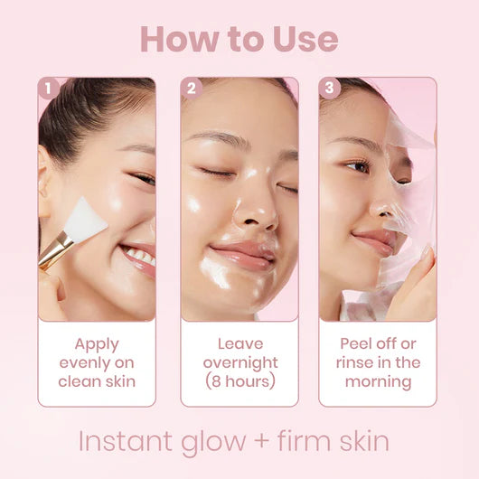 ✨ Collagen Night Wrapping Mask Experience visibly smoother, firmer skin within hours—thanks to our breakthrough formula with 3X more ultra-absorbable collagen.